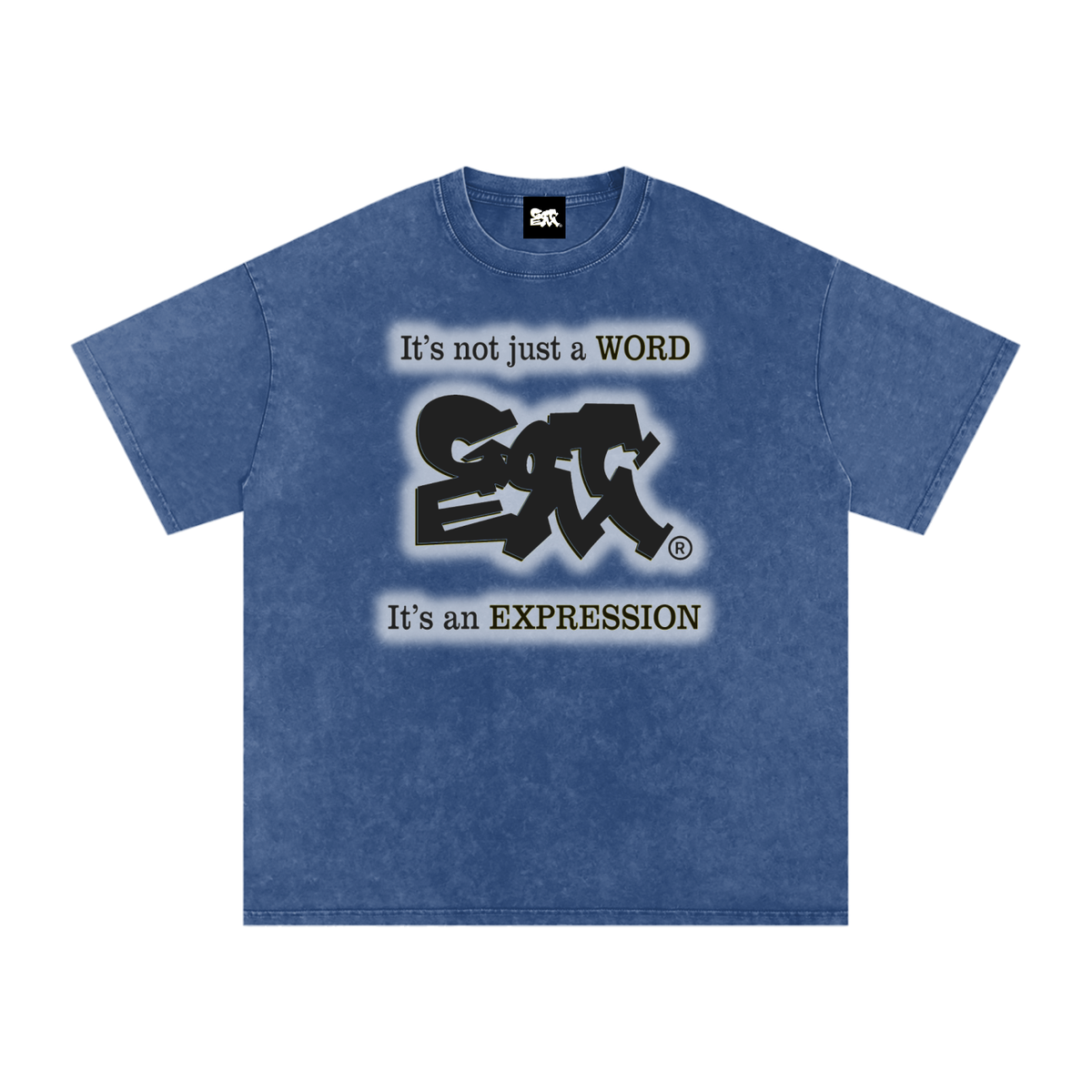 GOT ʻEM® Original with Tagline (Glow) Snow Washed Oversized Cotton T-Shirt | Unisex