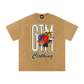 GTM® Shadow Hoopers Snow Washed Oversized Cotton T-Shirt | Unisex