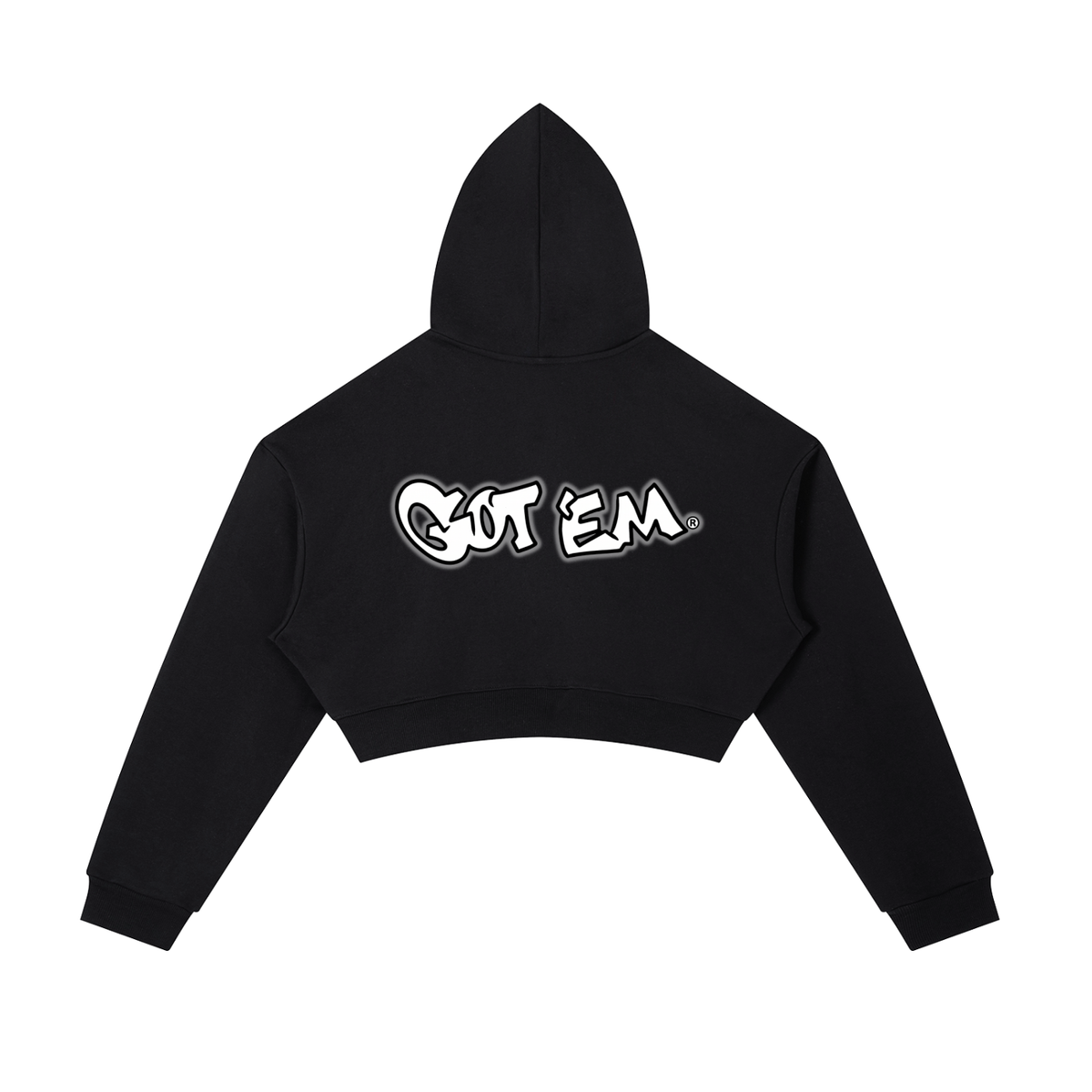 GOT ʻEM® Billboard Cropped Zip-Up Hoodie | Women