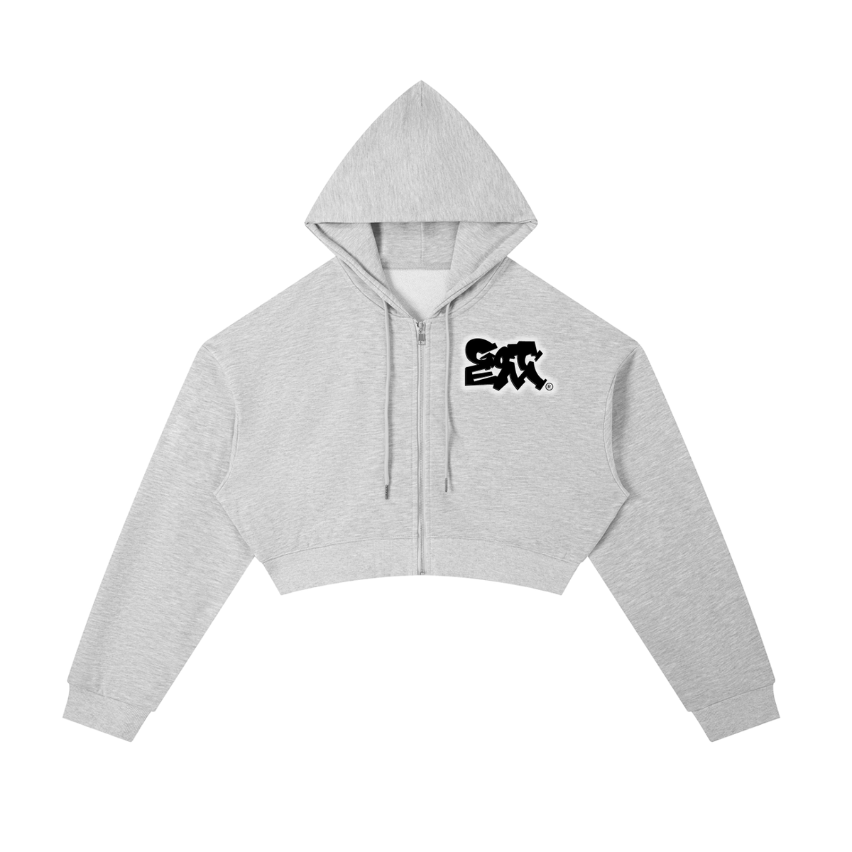 GTM® Shadow Hoopers Cropped Zip-Up Hoodie | Women