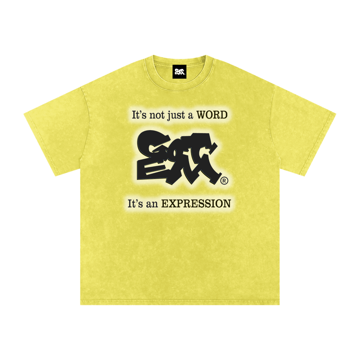 GOT ʻEM® Original with Tagline (Glow) Snow Washed Oversized Cotton T-Shirt | Unisex