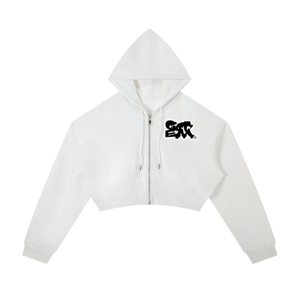 GTM Crown Cropped Zip-Up Hoodie | Women