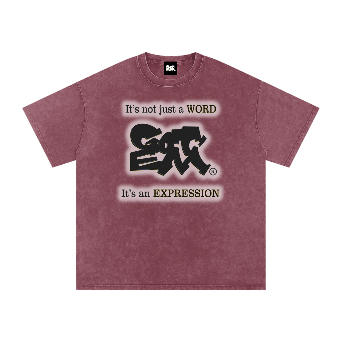 GOT ʻEM® Original with Tagline (Glow) Snow Washed Oversized Cotton T-Shirt | Unisex