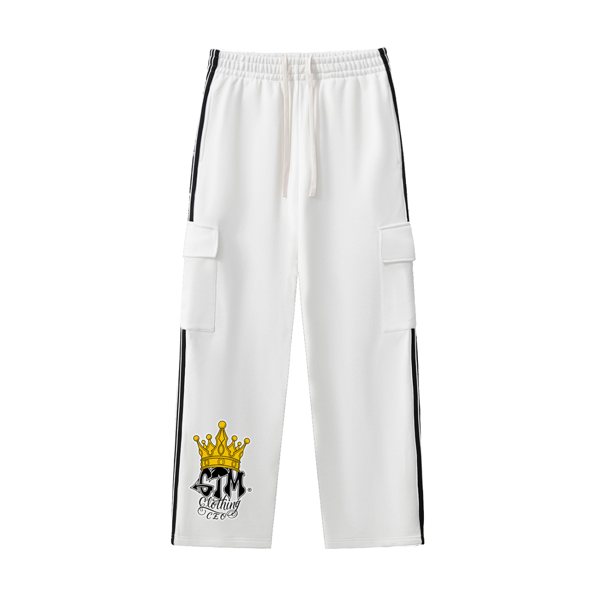 GTM® Crown Side Stripe Straight-Leg Pants | Unisex
