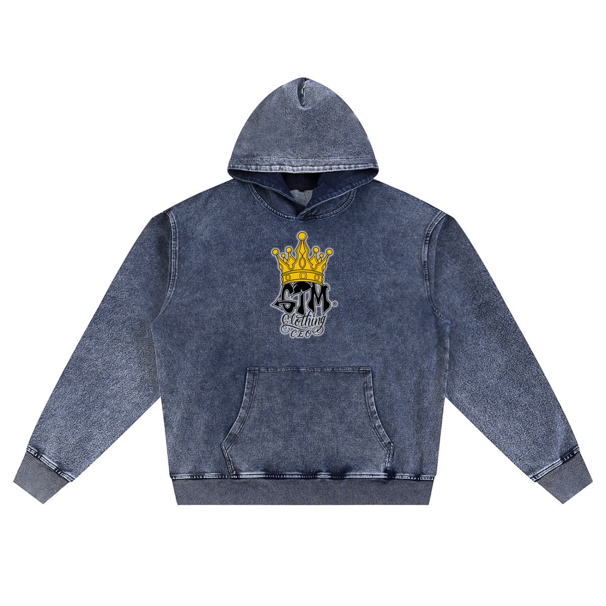 GTM® Crown Snow Wash Oversized Hoodie | Unisex
