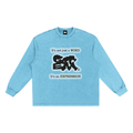 GOT ʻEM® Original with Tagline (Glow) Snow Washed Frayed Edge Long Sleeve T-Shirt | Unisex