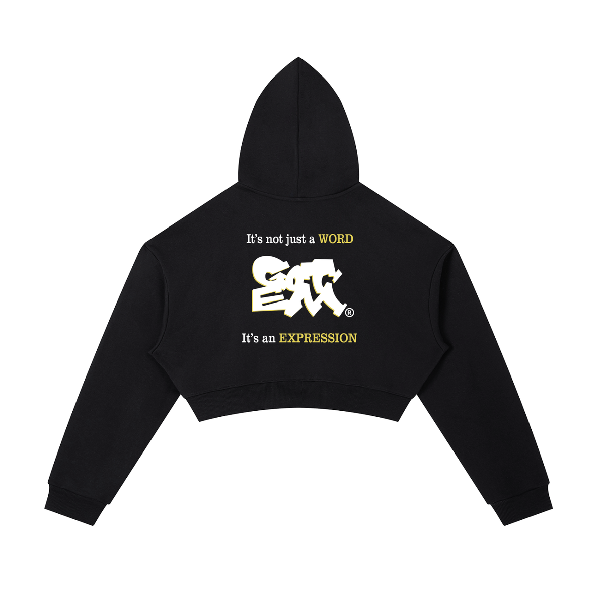 GOT ʻEM® Original with Tagline Cropped Zip-Up Hoodie | Women