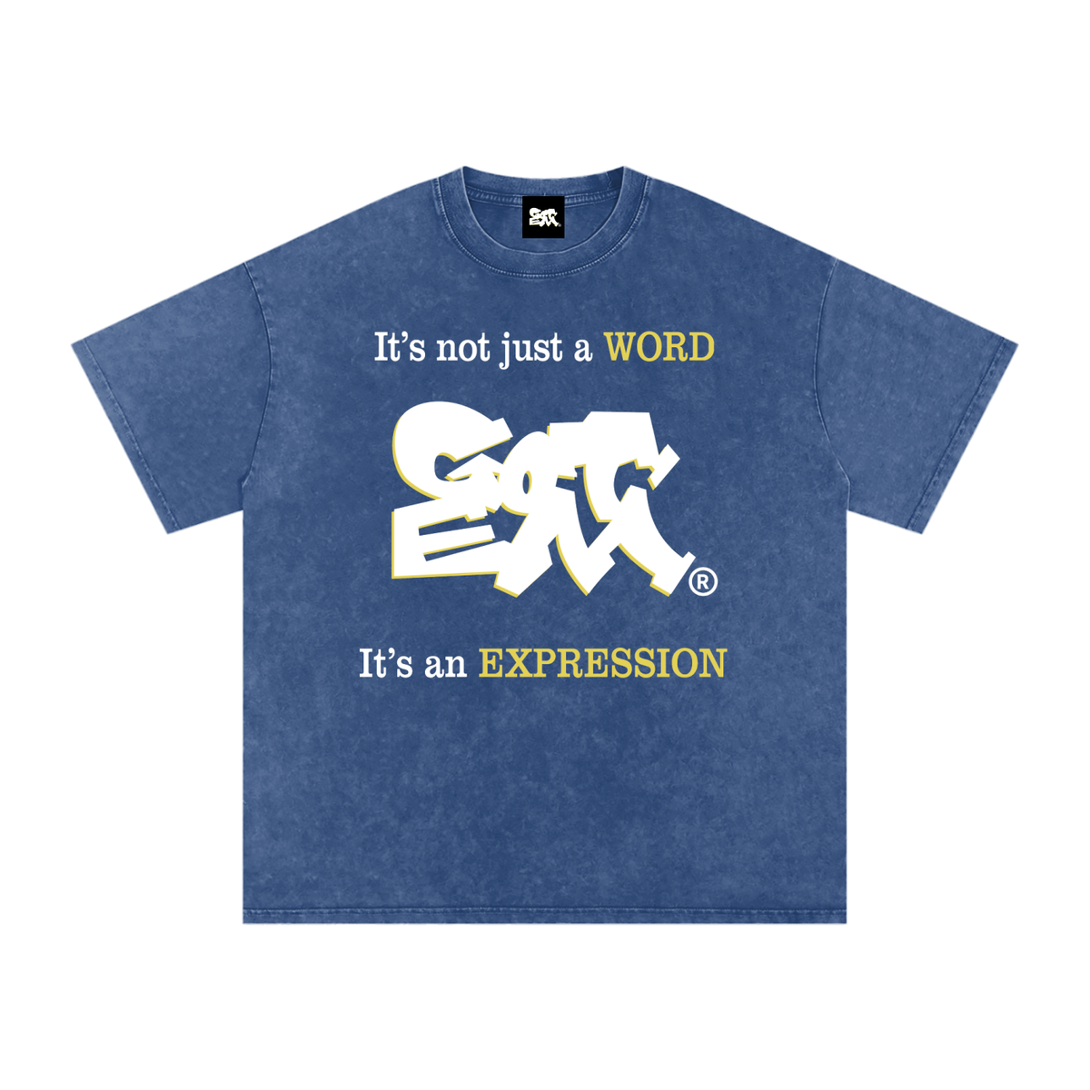 GOT ʻEM® Original with Tagline Snow Washed Oversized Cotton T-Shirt | Unisex