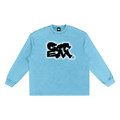 GOT ʻEM® Original (Glow) Snow Washed Frayed Edge Long Sleeve T-Shirt | Unisex