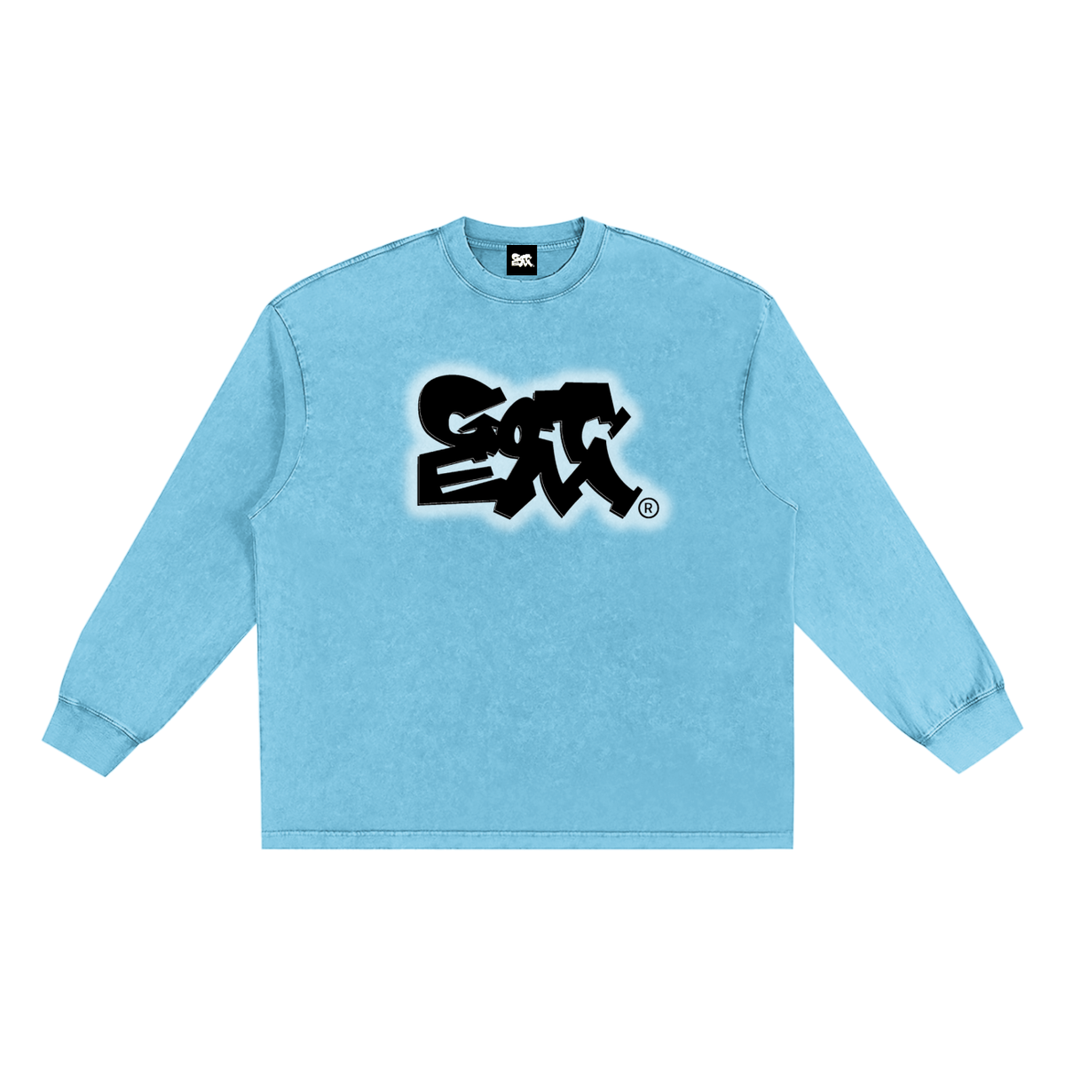 GOT ʻEM® Original (Glow) Snow Washed Frayed Edge Long Sleeve T-Shirt | Unisex