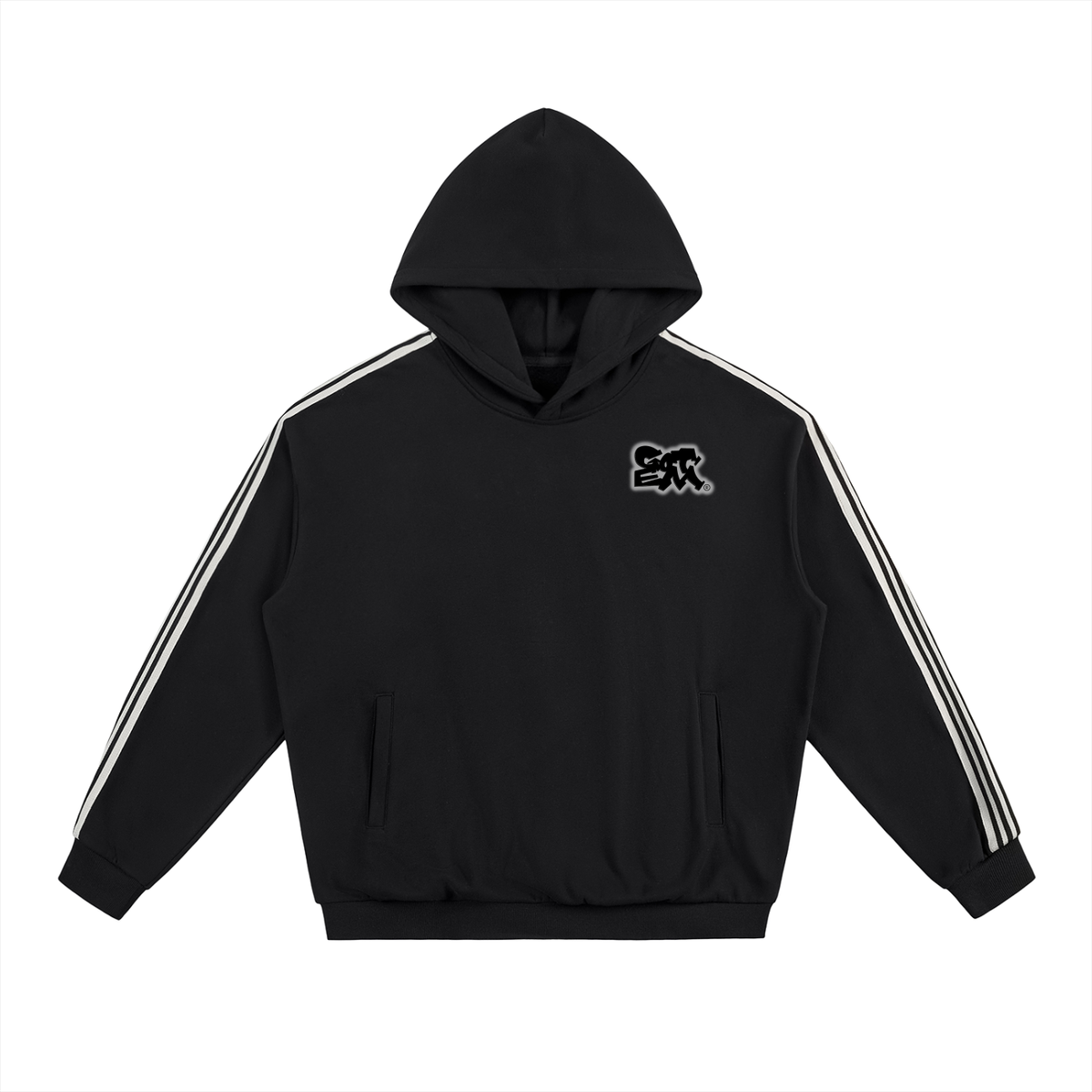 GOT ʻEM® Original with Tagline (Glow) Side Stripe Hoodie | Unisex