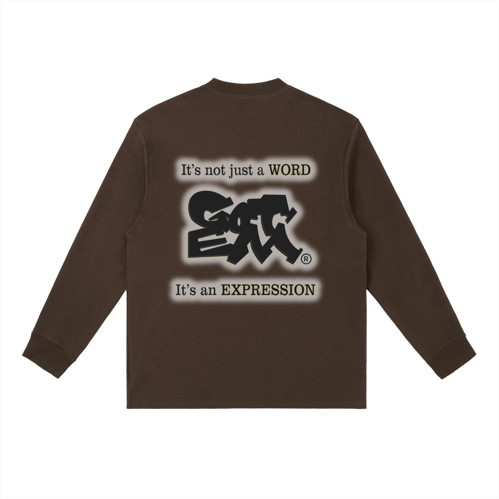 GOT ʻEM Original with Tagline (Glow) Crewneck Long Sleeve T-Shirt | Men