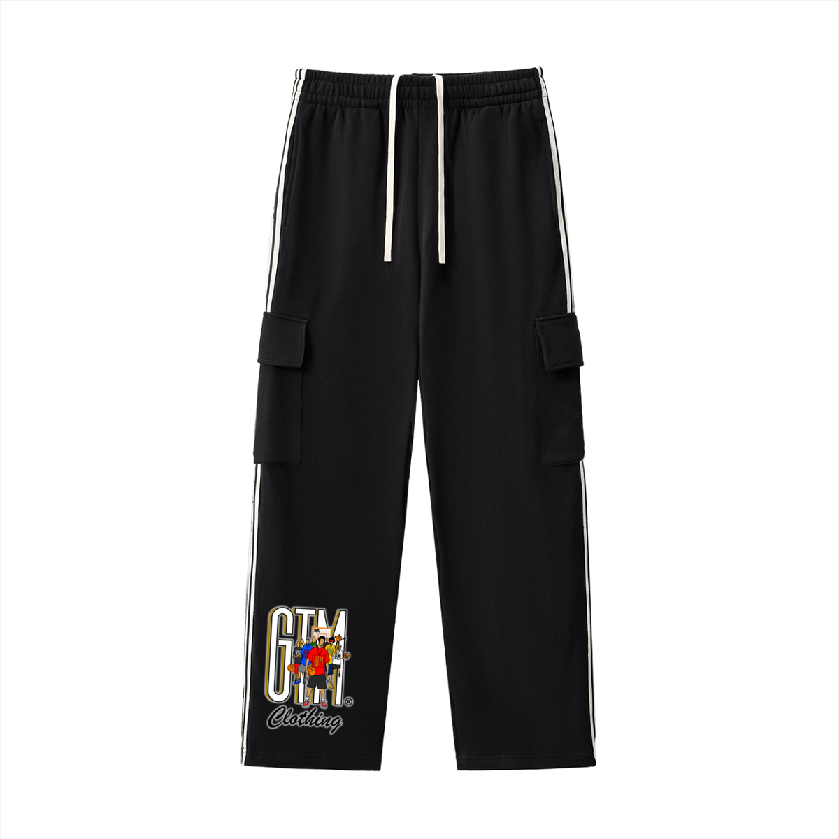 GTM® Shadow Hoopers Side Stripe Straight-Leg Pants | Unisex