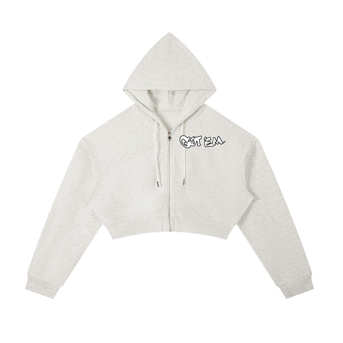 GOT ʻEM® Billboard Cropped Zip-Up Hoodie | Women