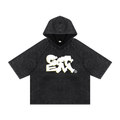 GOT ʻEM® Original Snow Washed Hooded Boxy T-Shirt | Unisex
