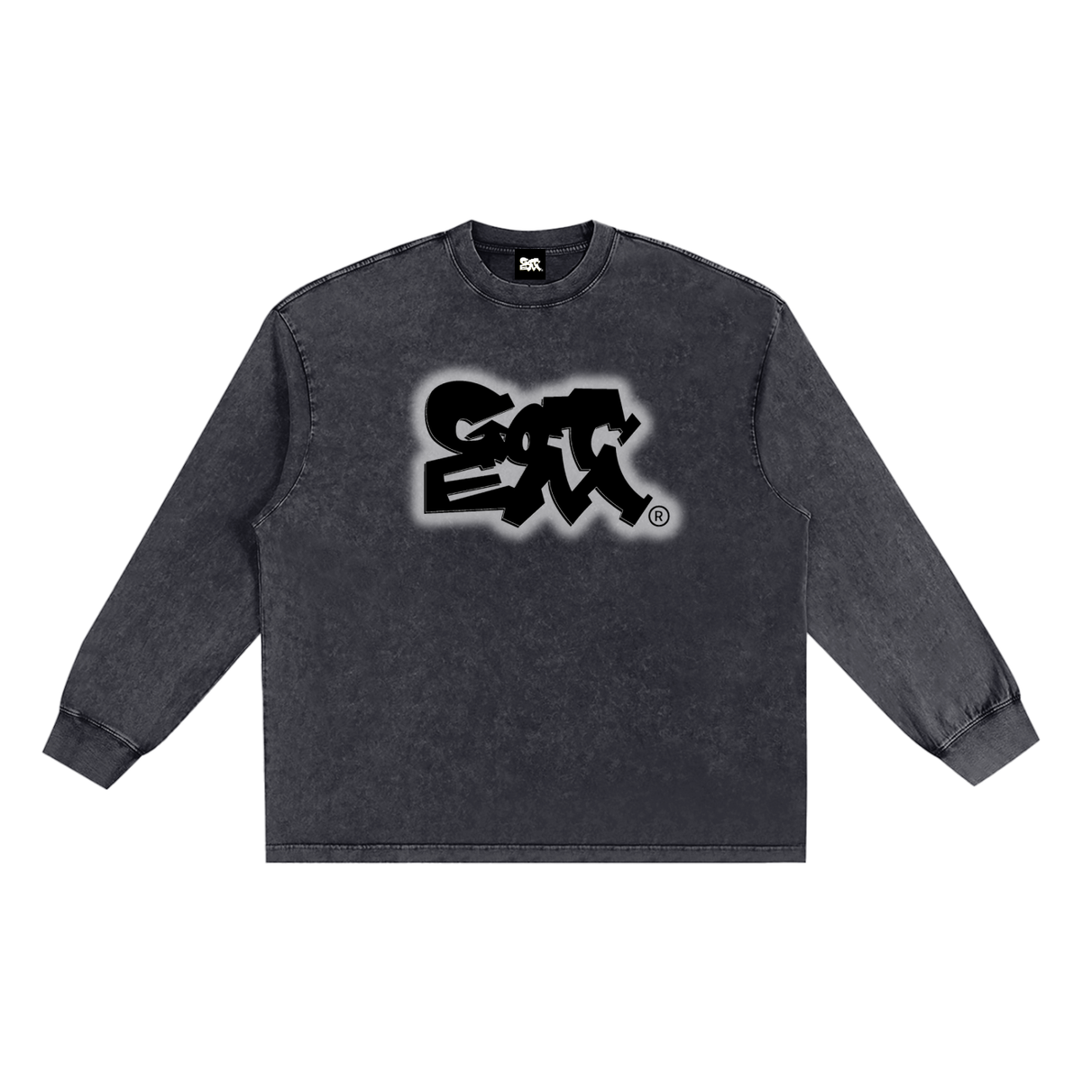 GOT ʻEM® Original (Glow) Snow Washed Frayed Edge Long Sleeve T-Shirt | Unisex