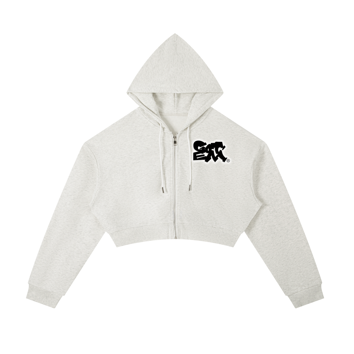 GTM® Shadow Hoopers Cropped Zip-Up Hoodie | Women