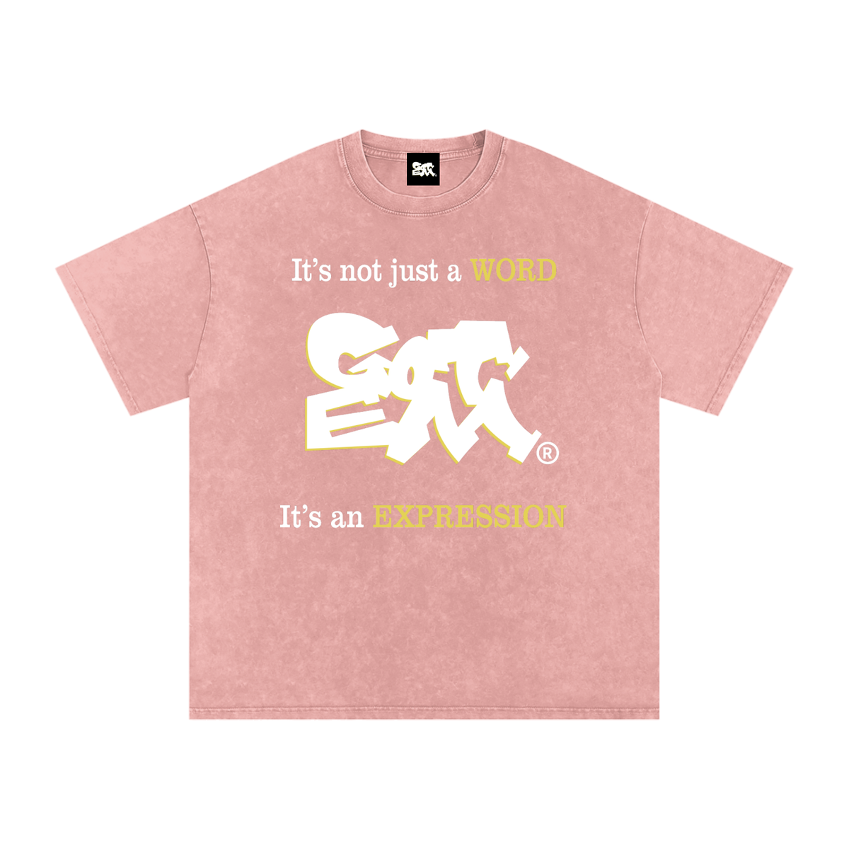 GOT ʻEM® Original with Tagline Snow Washed Oversized Cotton T-Shirt | Unisex
