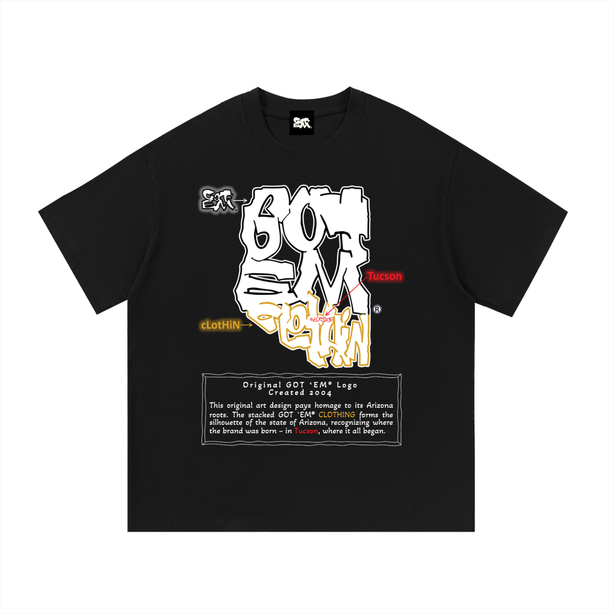 GOT ʻEM Arizona Description T-Shirt | Unisex