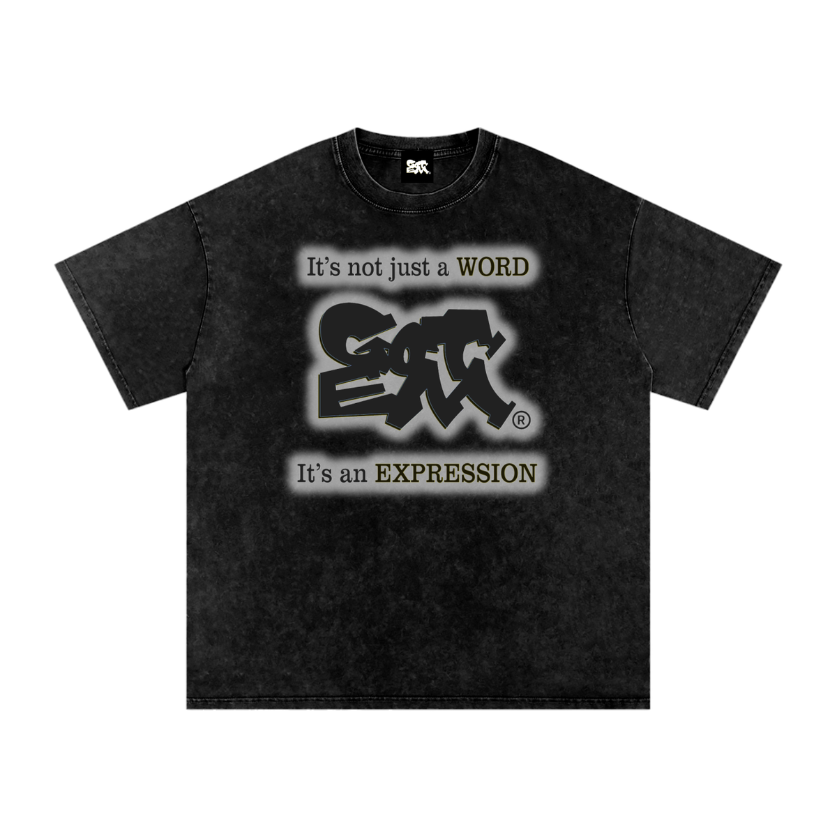 GOT ʻEM® Original with Tagline (Glow) Snow Washed Oversized Cotton T-Shirt | Unisex