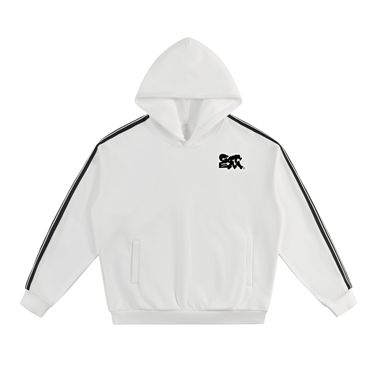 GOT ʻEM® Original with Tagline (Glow) Side Stripe Hoodie | Unisex