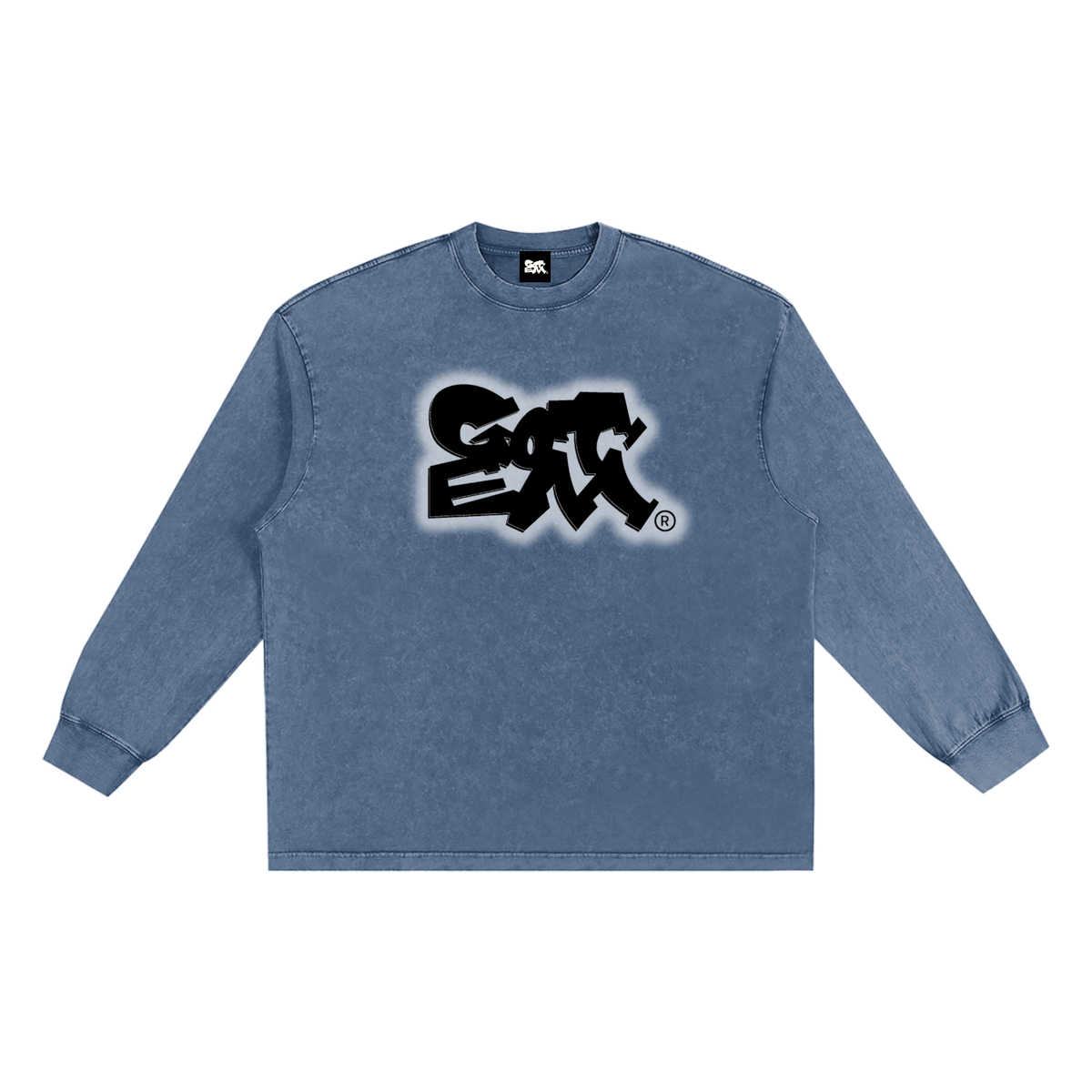 GOT ʻEM® Original (Glow) Snow Washed Frayed Edge Long Sleeve T-Shirt | Unisex