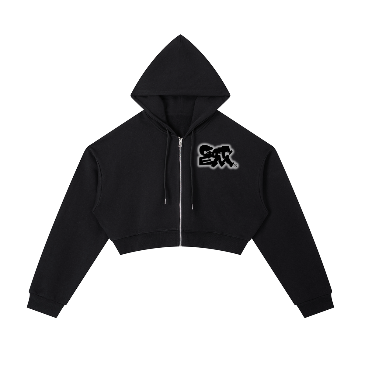 GTM Crown Cropped Zip-Up Hoodie | Women