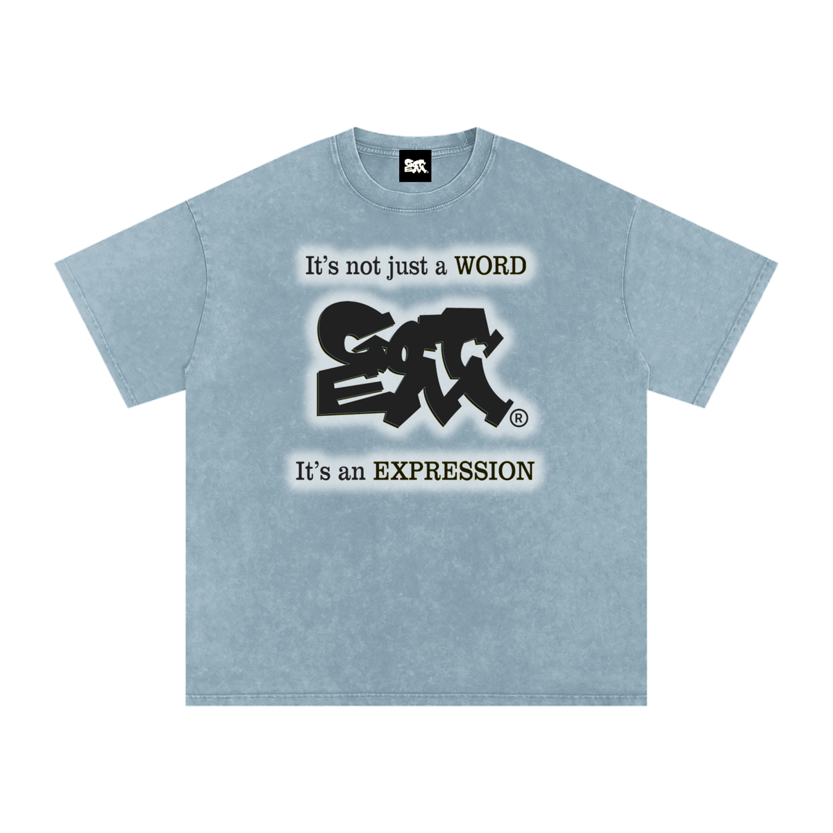 GOT ʻEM® Original with Tagline (Glow) Snow Washed Oversized Cotton T-Shirt | Unisex