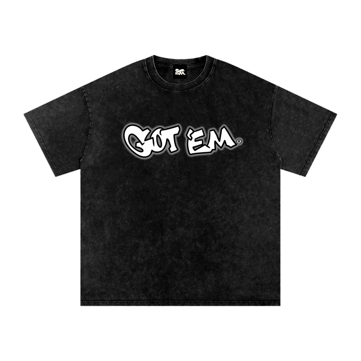 GOT ʻEM® Billboard Snow Washed Oversized Cotton T-Shirt | Unisex