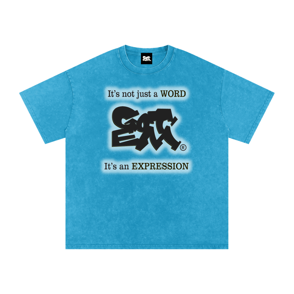 GOT ʻEM® Original with Tagline (Glow) Snow Washed Oversized Cotton T-Shirt | Unisex