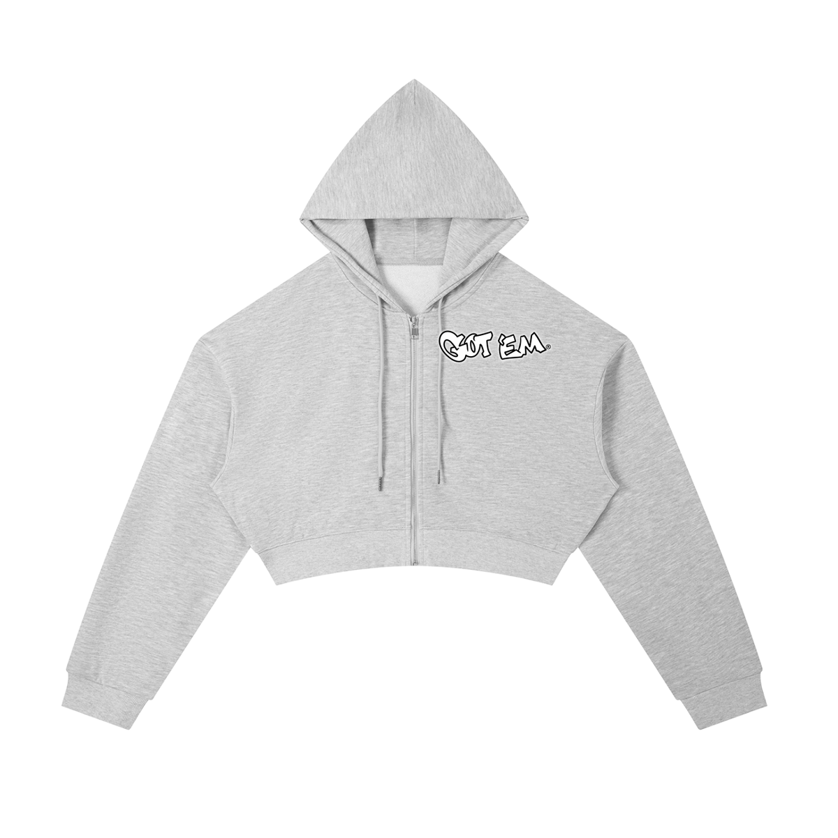 GOT ʻEM® Billboard Cropped Zip-Up Hoodie | Women
