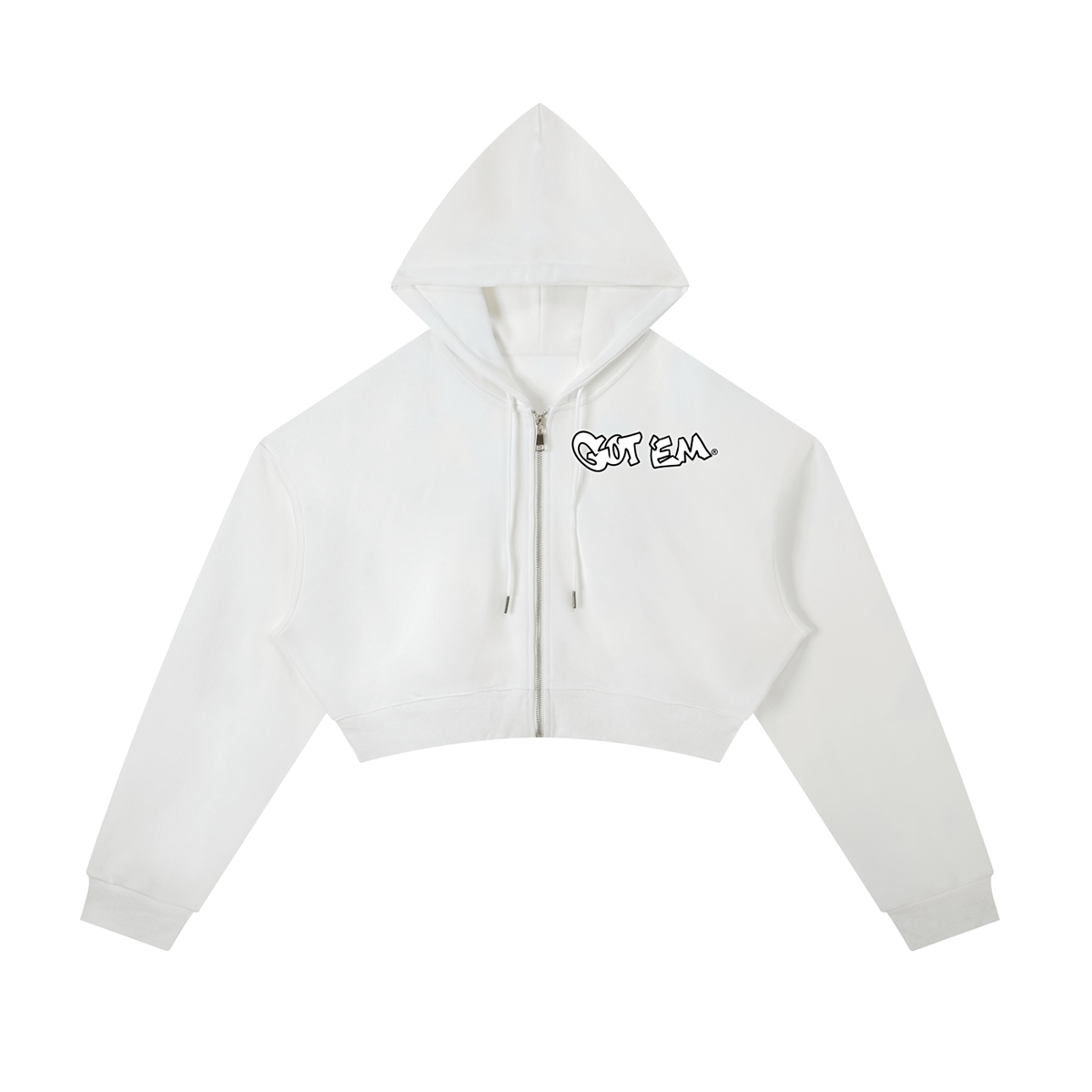 GOT ʻEM® Billboard Cropped Zip-Up Hoodie | Women